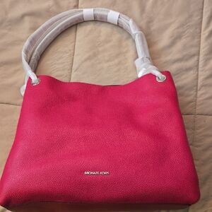 NWOT Michael Kors Large Vibrant Pink Shoulder Bag